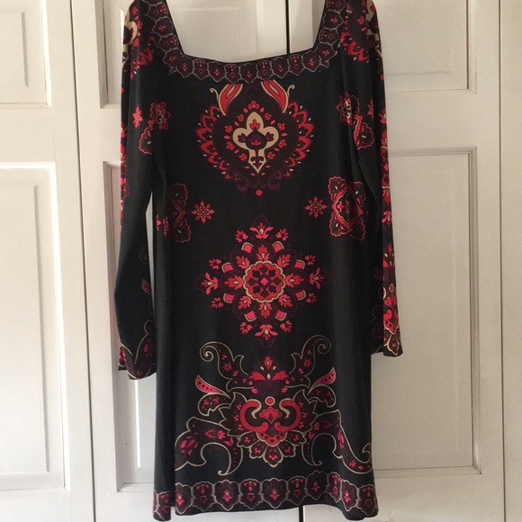 INC mini dress or tunic size size L black multi - Picture 3 of 3